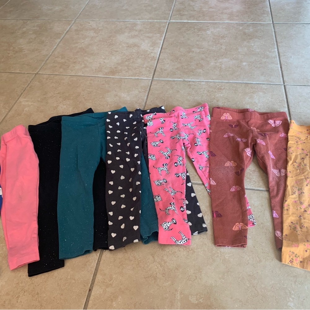 Size 3t legging bundle. Carters, old navy, cat and Jack